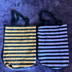 Striped Tote Bags
